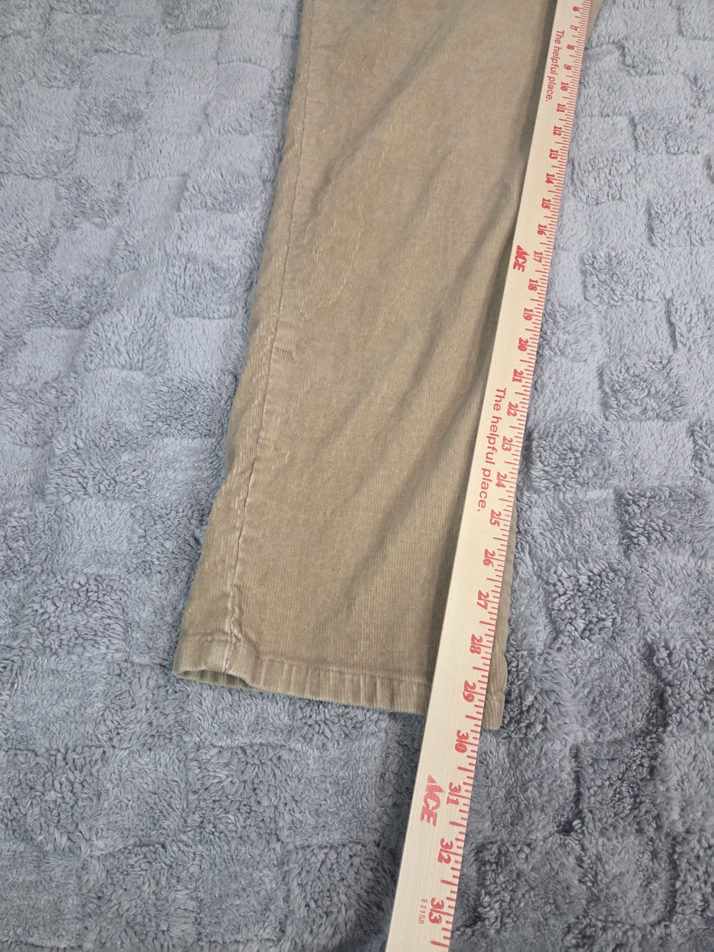 Vintage 90s ORIGINAL LEE corduroy Mom Pants Woman Size 14m  30/29 Beige - Picture 3 of 13